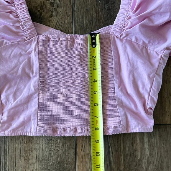 Abercrombie & Fitch Women’s Puffed Sleeve Top Pink Size Small - Picture 6 of 10
